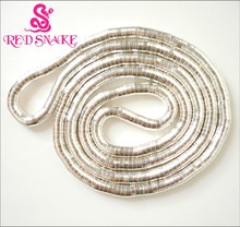 RED SNAKE 6*900mm Silver color Wholesale Stainless Steel Bendy Snake Necklace  SN093N 2024 - buy cheap