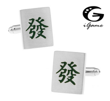 iGame Factory Price Retail Men's Cufflinks Green Color Brass Matrial Mahjong Design Cuff Links 2024 - buy cheap
