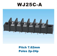 5 шт. шаг 7,62 мм барьер PCB клеммный блок прямой 2/3/4/5/6/8Pin morsettiera разъемы с винтовыми отверстиями 300 В 15A 14AWG 2024 - купить недорого