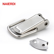 5PCS NAIERDI J107 Hardware Cabinet Boxes Spring Loaded Latch Catch Toggle Hasp 46*21 Mild Steel Hasp For Sliding Door Window 2024 - buy cheap