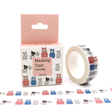 Paquete de cinta adhesiva Kawaii de oso de juguete, 15mm x 10m, cinta adhesiva decorativa para Scrapbooking y oficina 2024 - compra barato