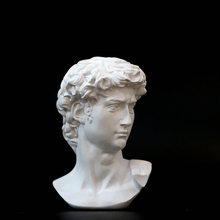 Personagem europeu davi enfeite cabeça, escultura retrato resina artesanato arte decoração escritório artesanal figura estátua 2024 - compre barato