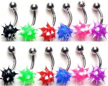 Chic wholesale lots 60x body piercing jewelry navel naval belly button rings body jewelry unisex Free 2024 - buy cheap
