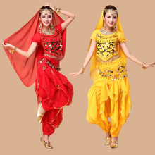 1 Pcs Belly Dance Outfits New Indian Dance Costumes Belly Dancing Clothing Adult Children Female Sequins Tassels Practice Pants 2024 - buy cheap