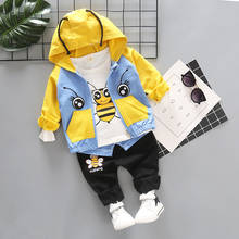 2019 Spring New Children's Hooded Jacket T-shirt and Pants 3 Pieces Clothing Sets for Boys Cotton Boy's Clothes Kids Costume 2024 - buy cheap