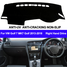 TAIJS крышка приборной панели автомобиля Dash коврик для Volkswagen VW Golf 7 MK7 Golf 2013 2014 2015 2016 2017 2018 нескользящий правый солнцезащитный козырек 2024 - купить недорого