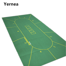 Новый 180*90 см покерный стол ткань техасский холдем покер макеты скатерть войлок 10 игроков покерный коврик/Tapis Poker 2024 - купить недорого