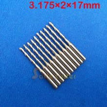 10 pcs/lot 3.175x2x17mm 2 Flutes Ball Nosed End Mill, CNC Router Bits, Milling Cutters, Solid Carbide, Cutting Tools 2024 - buy cheap
