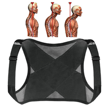 Ajustável Posture Corrector Brace Respirável Net de Volta Cinto de Suporte Da Coluna Corcunda Ombro Mulheres Cinto Correção de Postura 2024 - compre barato