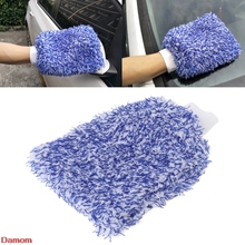 Новинка 2021, перчатка для ухода за автомобилем, плюшевая мягкая варежка из микрофибры для мытья автомобиля, Damom 2024 - купить недорого