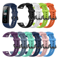 Correa de silicona para Huawei Honor 5/4, pulsera de goma para reloj inteligente, accesorios de repuesto para pulsera deportiva, Fitness 2024 - compra barato