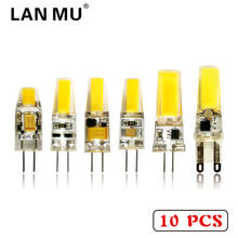 LAN MU 10 pcs Dimmable LED Lamp G4 G9 AC DC 12V 220V 1W 2W 3W COB LED Bulb Mini G4 G9 360 Beam Angle Replace Halogen Lights 2024 - buy cheap