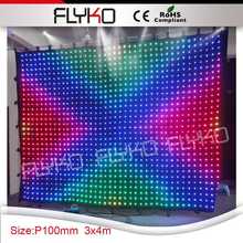 Free Shipping led video curtain vision curtain wedding backdrops stage background DJ 2024 - buy cheap