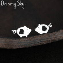 DreamySky Real Pure Pig Animal Earrings For Women Christmas Gift Fashion Jewelry Pendientes Brincos 2024 - buy cheap