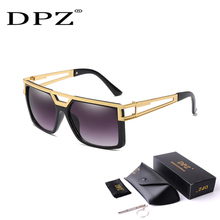 2019 DPZ Brand Design Square Sunglasses Vintage Gradient Men  Sun Glasses Men Women lunettes lentes de sol hombre 2024 - buy cheap