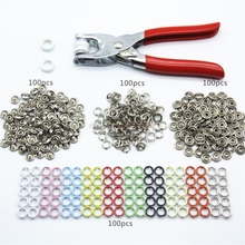 100 Sets 9.5mm 10 Colors Metal Prong Ring Buttons Press Studs Sewing Fastener Snap Pliers Craft Tool Buttons 2024 - buy cheap
