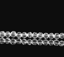 DoreenBeads Glass Beads Ball Clear Clear Faceted About 4mm Dia,Hole: Approx 1mm,36cm(14 1/8"),1 Strand(Approx 95 PCs/Strand) 2024 - buy cheap