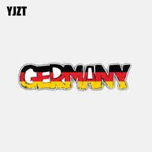 YJZT 12.4CM*3.1CM Car Motorcycle Helmet Decal Germany Flag Slogan Car Sticker Accessories 6-3030 2024 - buy cheap