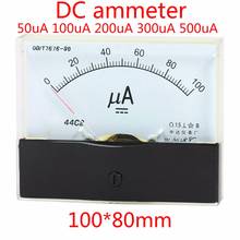 Аналоговый амперметр постоянного тока, панель усилителя, измеритель тока 0-100 мкА, 50 мкА, амперметр 44C2 2024 - купить недорого