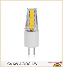 Minibombilla LED G4, 6W, CA/CC, 12V, luz LED, uso en candelabro de cristal, reemplazo de lámpara halógena 2024 - compra barato