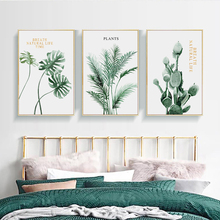 Póster nórdico con estampado de Cactus para decoración del hogar, imágenes de Cactus para pared, decoración escandinava para sala de estar 2024 - compra barato