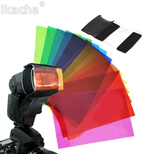 Hot 12pcs Flash Diffuser Universal Strobist Flash Speedlite Color Card Diffuser Lighting Gel Pop Up Filter For Canon Nikon Sony 2024 - buy cheap