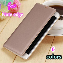 For Samsung Galaxy Note Edge N9150 Slim Battery Housing Leather Case Flip Cover Original Luxury Wallet Holster+Screen Protector 2024 - buy cheap