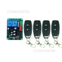 AC220V 2CH RF Wireless Remote Control Switch With 4pcs Transmitter 2024 - buy cheap