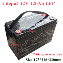 LiFePO4-Batería de descarga de ciclo profundo, 12V, 120AH, 12,8 v, para coche, barco, autocaravana, energía Solar, yate, precio al por mayor 2024 - compra barato