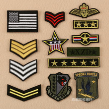 New arrival 10 pcs popular badges shoulder patch embroidered Iron On hotfix bag shoe garment Appliques accessory free shipping 2024 - buy cheap