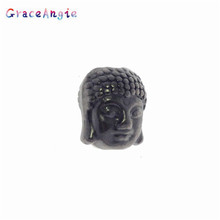 GraceAngie Zinc Alloy 25pcs/pack Mixed Gun Black Pendant Necklace Jewelry Accessories DIY Religious National Style Buddha Head 2024 - buy cheap