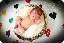 HUAYI 5X7FT Art fabric  Photography Backdrop Newborns Children Portrait  Hearts Pattern Photo Backgrounds  D-7107 2024 - buy cheap