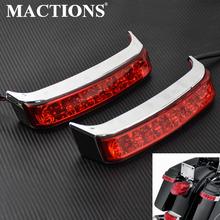 Rear Saddlebag Luggage Tail Light Motorcycle Turn Lamp Lens Cover Chrome Red Black For Harley Touring Road King FLHR 2014-2019 2024 - buy cheap