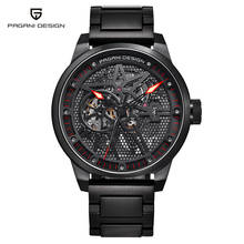 Original PAGANI DESIGN Men's Classic Skeleton Mechanical Watches Waterproof Genuine Leather Brand Luxury Hollow Automatic Watch 2024 - buy cheap