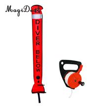 MagiDeal Scuba Diving SMB Surface Marker Buoy Inflatable Signal Tube & Oral Inflation + Dive Wreck Cave Reel Kayak Anchor 2024 - buy cheap