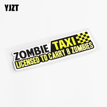 YJZT 11.3CM*3CM Personality ZOMBIE TAXI Decal Decor PVC Car Sticker Accessories 13-0517 2024 - buy cheap