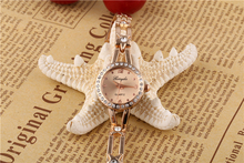 Free shipping!Promotion!!Star bracelet style metal chain band,gold plating case/crystal deco,Gerryda quartz lady bracelet watch 2024 - buy cheap