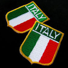 Patches de bandeira personalizados da itália, remendos bordados de bandeira de alta qualidade, remendos a ferro em remendo 2024 - compre barato