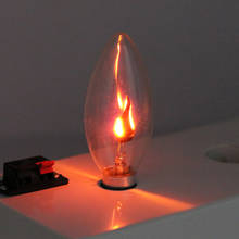 10pcs/lot New E14 LED Lamp Fire flame effect light bulb Edison Creative Light Candle Flicker Bulb 220V Home Decoration 2024 - buy cheap