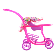 Pink Romantic Baby Stroller Infant Carriage Trolley Nursery Toy For Girl Doll Accessory Girls Toy Gift For Girls Pretend Game 2024 - buy cheap