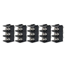 5 Pcs 7.62mm Pitch 3P PCB Screw Terminal Block Black 20A 2024 - buy cheap