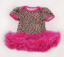 Pelele con tutú para niñas pequeñas, Mono de manga corta de leopardo de alta calidad, ropa de fiesta 2024 - compra barato