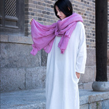 2022 Spring Autumer women long sleeve cotton linen dress,   loose casual dress, dress -  vestidos 2024 - buy cheap
