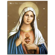 Religious Of Our Lady July Diamond Embroidery Diamond Mosaic Pattern 3d Kits For Embroidery With Beads Icon Of Rhinestones Decor 2024 - buy cheap