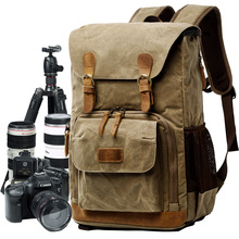 2019 Waterproof Canvas Photography Bag Men Women Shoulder Bag Camera Backpack for Canon DSLR SLR Digital 2024 - buy cheap