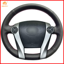 MEWANT Black Artificial Leather Car Steering Wheel Cover for Toyota Prius 2010-2015 Aqua 2014 2015 Toyota Prius C 2012-2018 2024 - buy cheap