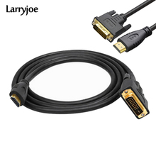 HDMI-compatible to DVI 24+1 Video Cable HDMI-compatible Male to DVI Male Adapter 1080p for High Resolution LCD and LLED Monitors 2024 - buy cheap