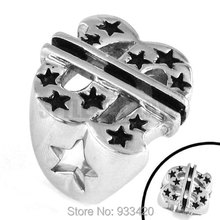 ¡Envío gratis! Anillo de signo de dólar con estrellas, joyería de acero inoxidable, anillo de motorista a la moda, SWR0225B 2024 - compra barato