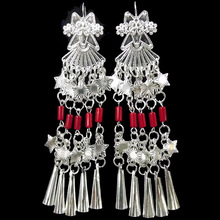 LosoDo-pendientes largos de estilo étnico chino para mujer, aretes largos, creativos, elegantes, con borlas exageradas, joyería vintage Bohemia 2024 - compra barato