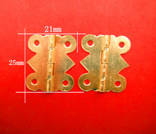 Caixa de joias dobradiças 21*25mm 100 peças, caixa de presentes, acessórios de caixa de joias de madeira, caixa de borboleta, renda por atacado 2024 - compre barato